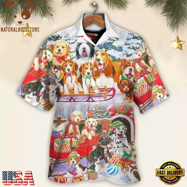 Dog Aloha Hawaii Shirt - Dog Snowman Christmas Hawaiian Shirt, Dog Lovers