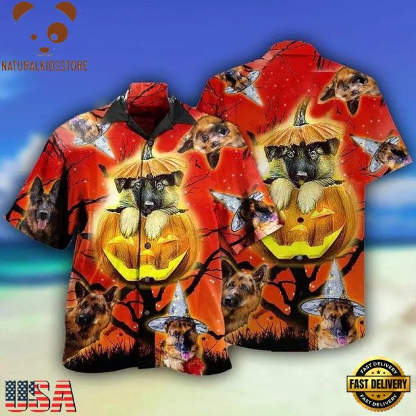 German Shepherd Aloha Hawaii Shirt - German Shepherd Dog Cute Halloween Hawaiian, Dog Lovers